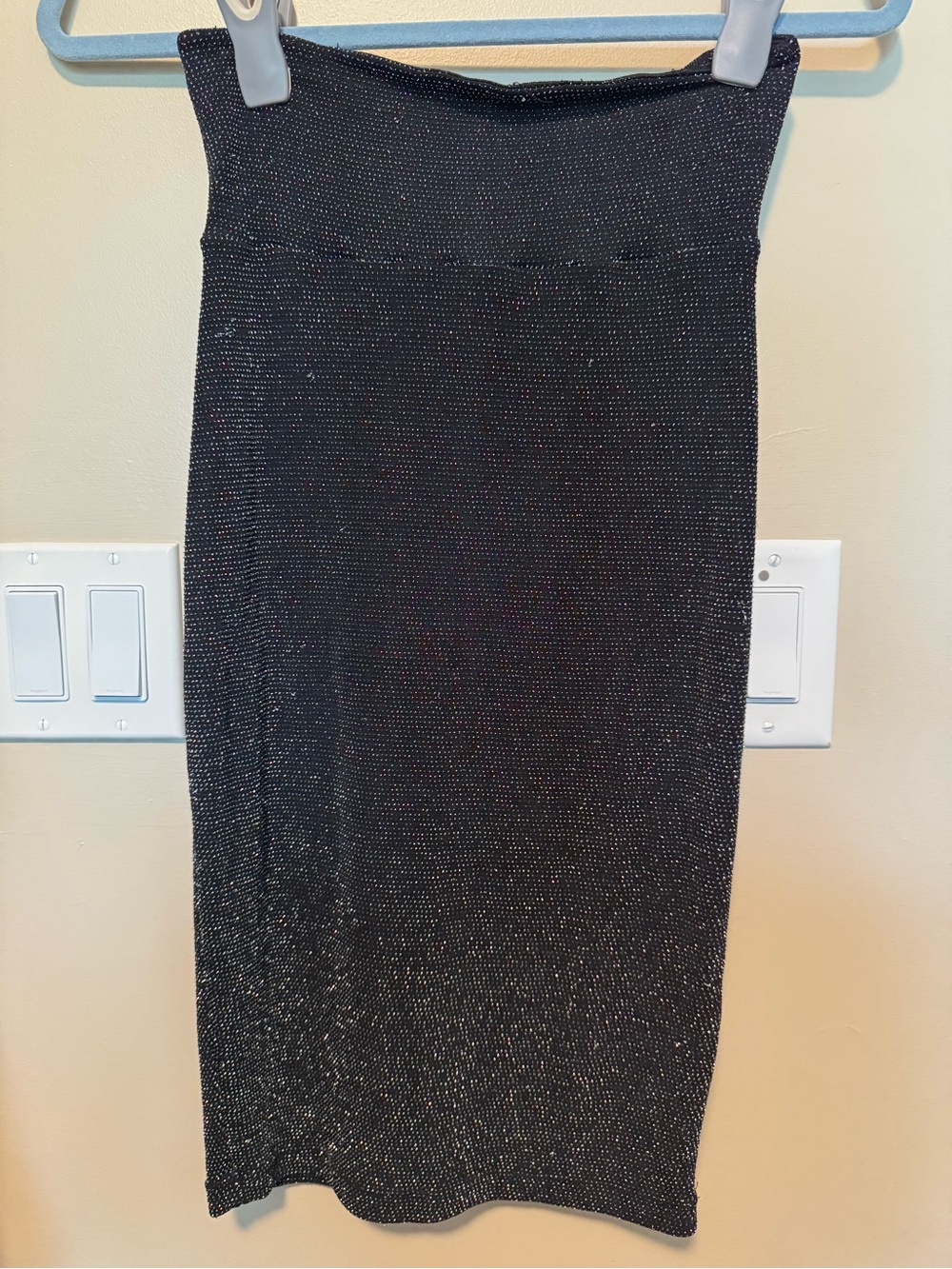 bebe Black Sparkle Knit skirt
